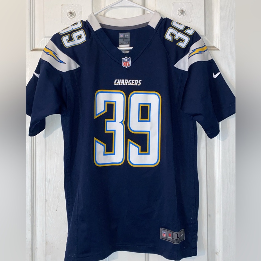 NFL Chargers Woman Jersey - Navy and White Size L